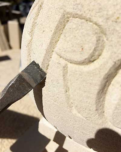 stonemason lettering